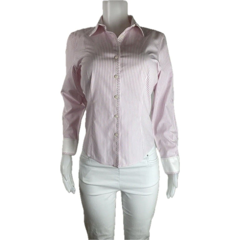 F. Brooks Brothers No Iron Shirt 10P Multicolor Blouse Long Sleeve NWT $98